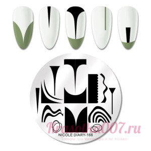 Пластина для стемпинга NICOLE DIARY-166