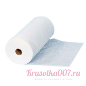 Салфетка, 30*30 см, спанлейс белая, 100 шт рулон