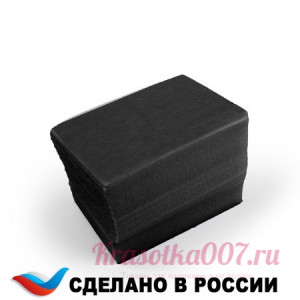 Салфетки одноразовые без ворса черные 4*6см 100 шт
