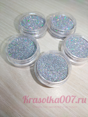 Блестки для ногтей галография 2 гр