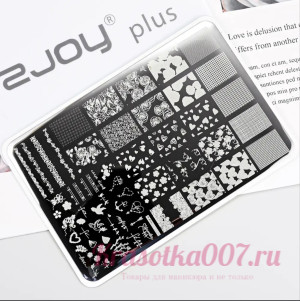 Пластина для стемпинга SJOY plus 042