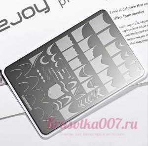 Пластина для стемпинга SJOY plus 084