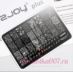 Пластина для стемпинга SJOY plus 036