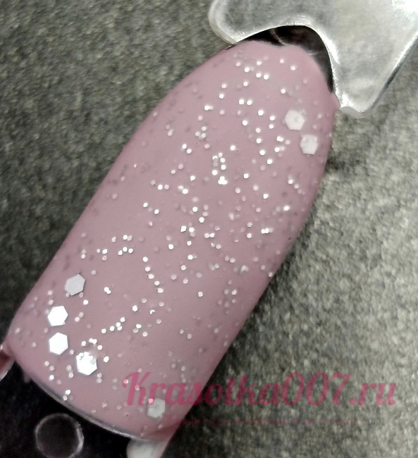 Shanteri, Топ матовый с серебристыми блестками, 7.5 мл