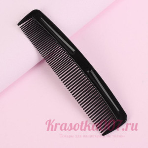 Расчёска комбинированная, 12 × 3 см, черная и голубая