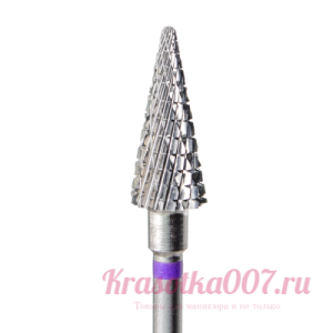 Фреза ТВС КМИЗ Конус 6мм фиолетова насечка,Т23