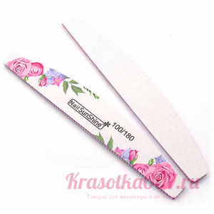 Пилка 100/180 гритт цветы