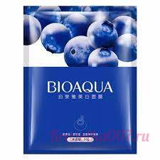 Тканевая маска для лица с экстрактом черники "Bioaqua"