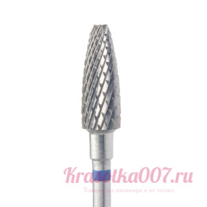Фреза КМИЗ твердосплав 5мм тупой кончик, синяя насечка, т18