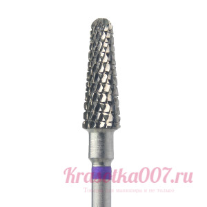 Фреза ТВС КМИЗ Конус 4,2мм фиолетова насечка,Т26