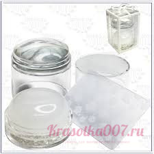 Штамп прозрачный двойной