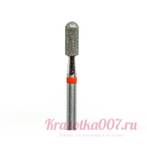 Фреза алмазная Кмиз Бочонок( цилиндр) мягкая, 3,1мм, к7