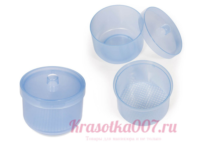 Контейнер для стерилизации фрез голубой