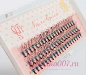 Ресницы пучками 10D. 11 мм