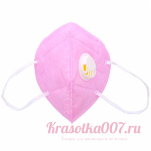 Маска с клапаном АИ 95, розовая