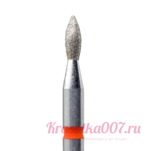 Фреза КМИЗ алмазная пламя 1,8мм красная насечка, К41