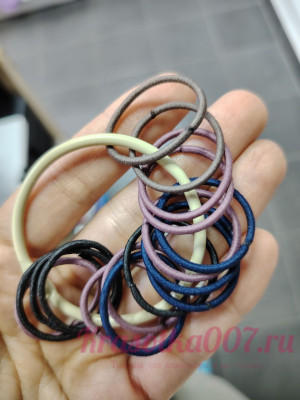 Резинки для волос тонкие 2