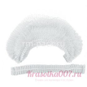 Шапочки одноразовые "Шарлотта" белые, 10 шт