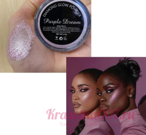 Румяна хайлайтер Diamond Glow Powder - Purple Dream