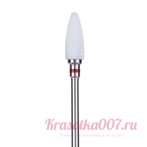 Фреза керамическая "кукуруза" красная насечка