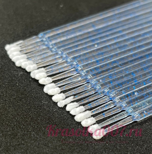 Микробраши акриловые 2.5мм синие, 100шт