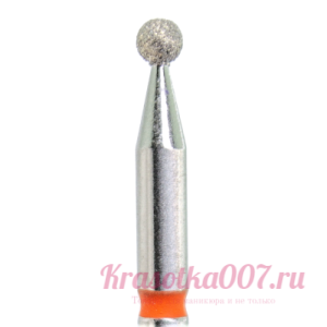 Фреза Кмиз шар ,2,1 мм красная насечка ,к44