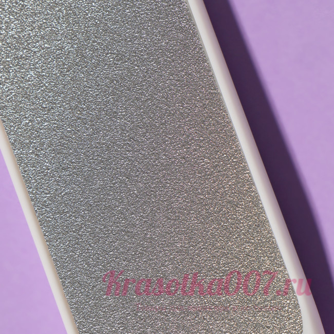 Тёрка для ног, овальная, лазерная, двусторонняя, 23 см, цвет белый