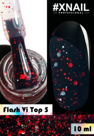 XNAIL Top Flash VI no wipe , 10 мл, 5