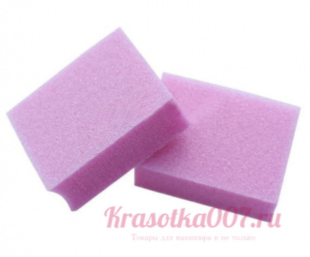 Микробаф без прослойки 100/180 розовый, 3*2 см