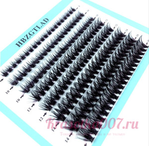 Ресницы пучки 40С микс 8-16  160 пучков