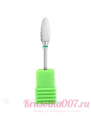 Фреза керамическкая "кукуруза" зелёная насечка