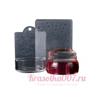 Штамп для стемпинга маленький красный