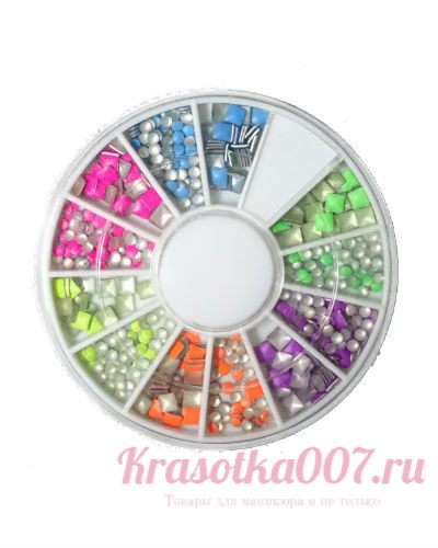 Клепки цветные для дизайна ногтей