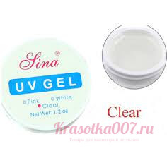 Гель для наращивания Lina прозрачный,15гр