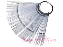 Типсы прозрачные острые для выкраски 50 шт.