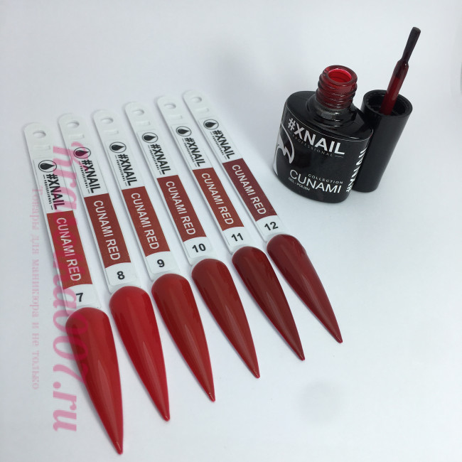 XNAIL Гель-лак CUNAMI RED ,10 мл, 16