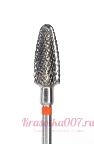Фреза твердосплавная кукуруза для снятия гель-лака красная насечка