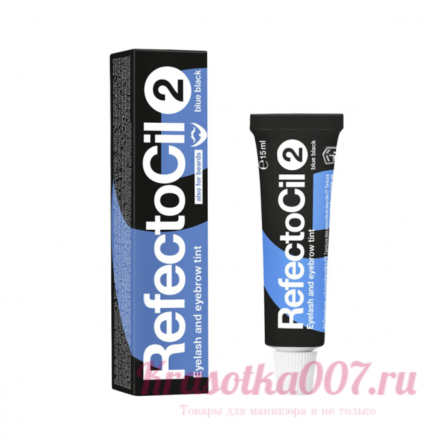 Краска для бровей и ресниц Refectocil (15 мл) цвет иссеня черный