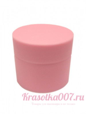 Баночка для геля розовая матовая 15г