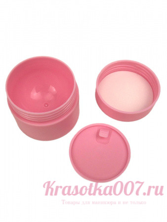 Баночка для геля розовая матовая 15г