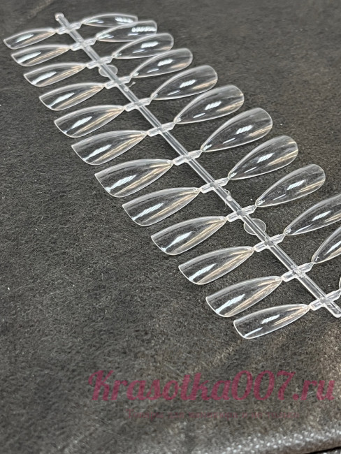 Гелевые типсы стилеты короткие, 24 шт