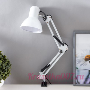 Лампа настольная белая