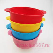 Силиконовая чашка для воскоплава цвет в асс