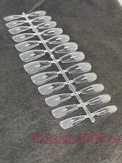 Гелевые типсы балерина короткие, 24 шт