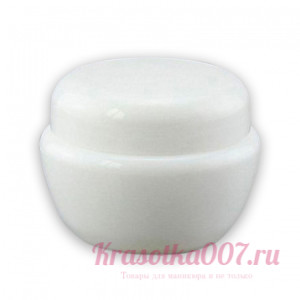 Баночка для геля гриб 30г белая