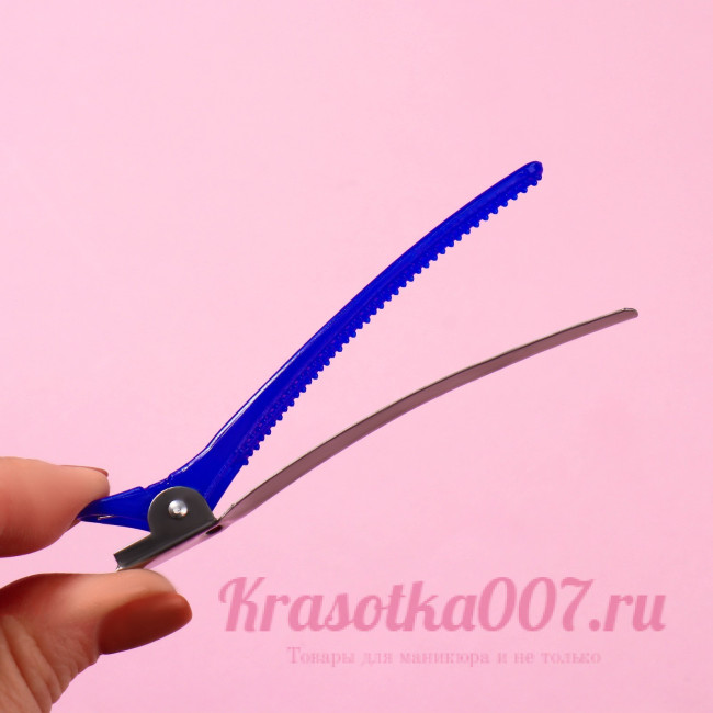 Набор зажимов для волос, 10 см, 6 шт, цвет МИКС