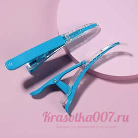 Зажимы для волос, набор - 2 шт, 13,7 см, цвет МИКС