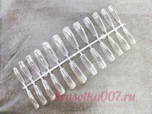 Гелевые типсы балерина, 24 шт