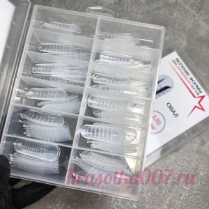 Верхние формы для наращивания Red Star, овал, 120 шт