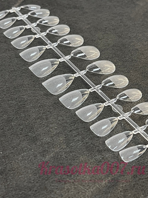 Гелевые типсы острые короткие 24 шт